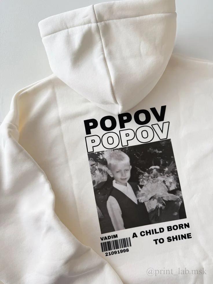 Худи с принтом — примеры работ Printloop