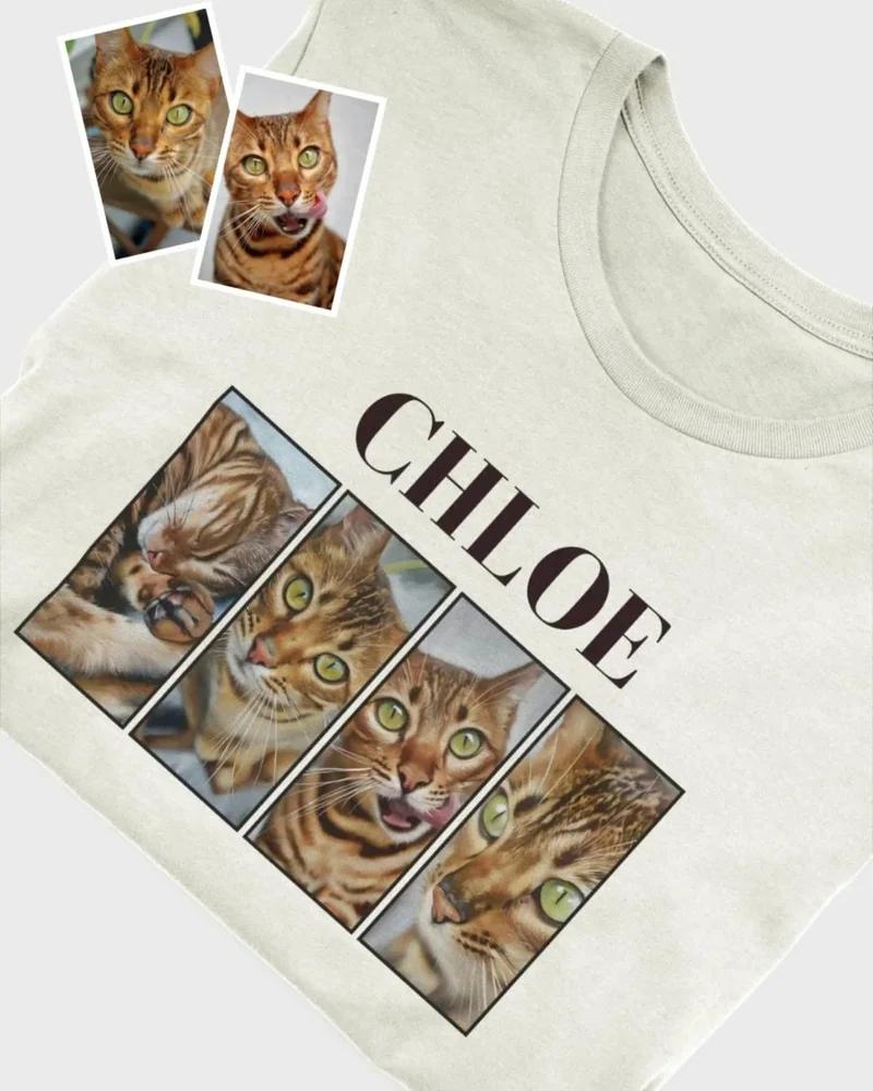 Футболка с фото вашего кота и именем