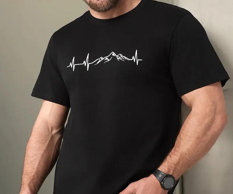 Футболка «Горы» — кардиограмма-горы