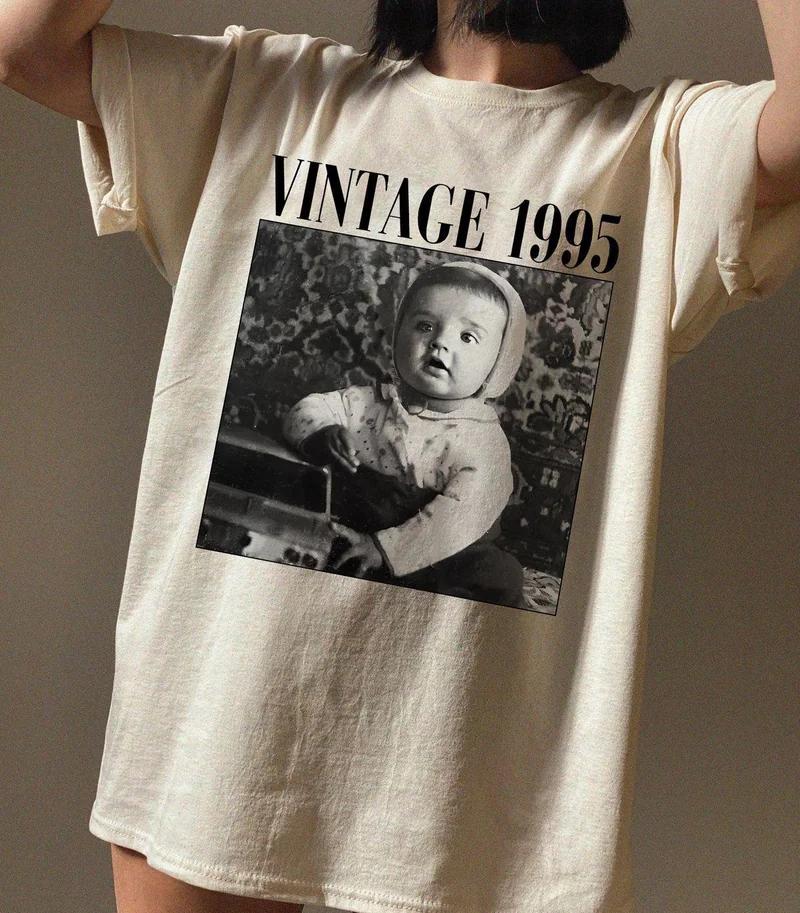 Футболка Vintage с фото — год рождения