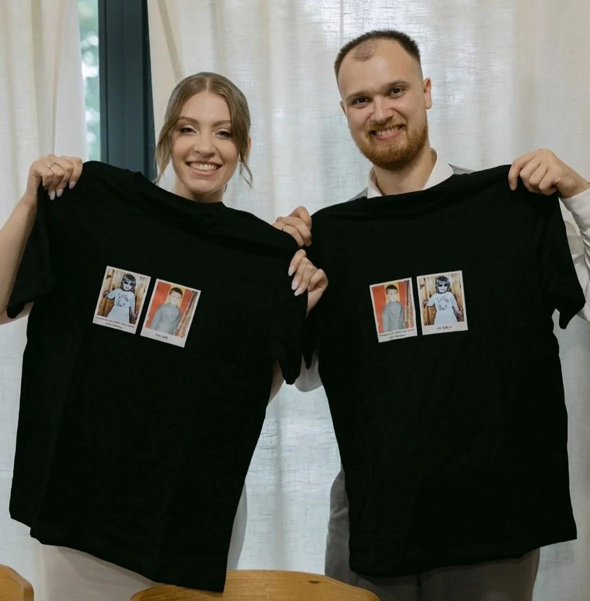 Авторский принт на белой футболке — графика Printloop