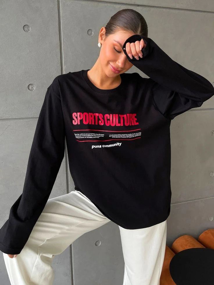 Лонгслив с принтом на заказ — DTF-печать Printloop